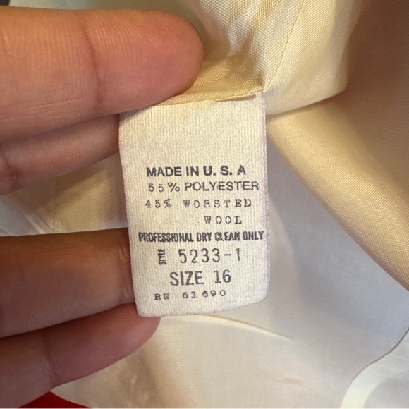 Jim Heilman Vintage Wool Blend Short Jacket 16 - Picture 8 of 9